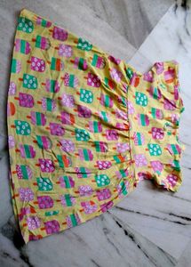 🍦 Ice Cream Print Summer Dress