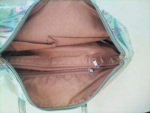 Caprese Floral Cyan Color Hand Bag