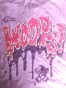 Lilac Bear Graphic Tank Top