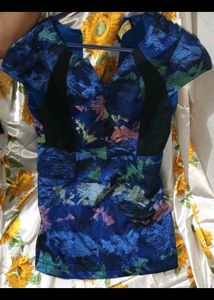 Vibrant Abstract Print Dress (size:xl)