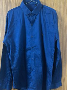 Party Wear Royal Blue Shirt