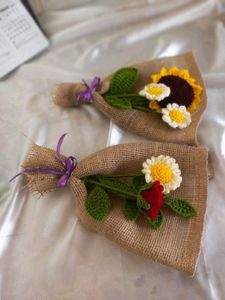 Crochet Flower Bouquet Set