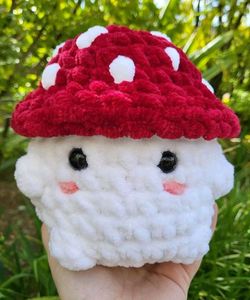 Handmade Crochet Mushroom Plush Toy