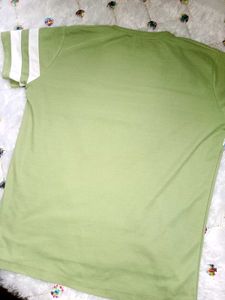 Men's Striped Green T-Shirt