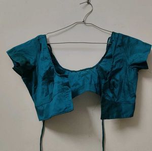 Teal Silk Blouse
