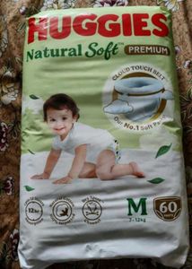 Huggies Natural Soft Premium Diapers M