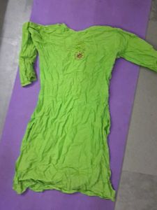 Vibrant Green Embroidered Kurta