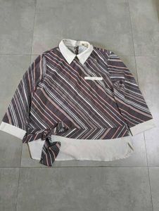⭐Make a offer Striped Layered Shirt with Belt