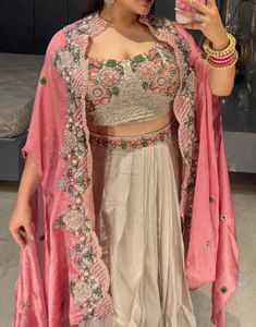 Embroidered three piece, Dress