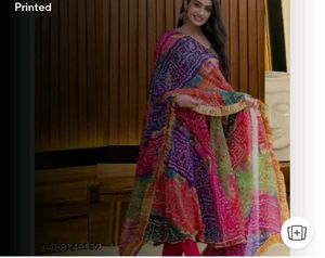 Vibrant Patchwork Kurta Set with Dupatta