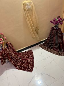 Embroidered Lehenga Choli Set with Dupatta