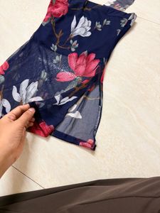 Stylish Floral Print Halter Top