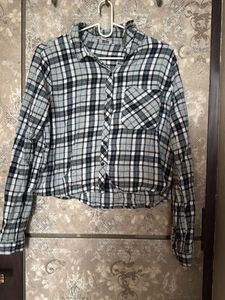 Plaid Button-Up Shirt