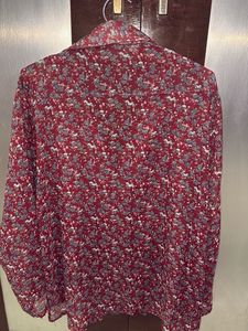 Floral Print Button-Down Shirt