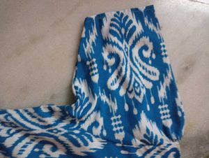 Blue Ikat Print Dress