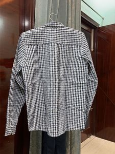 Men's Blue Checkered Casual Shirt