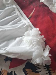 White Floral Bikini Set