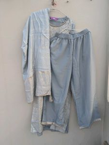 Elegant Blue Kurta Set with Dupatta
