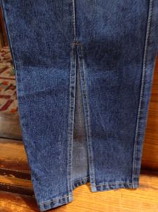 Blue Jeans with Side Slits