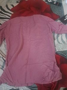 Embroidered Pink Kurta
