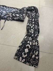 Snake Print Crop Top