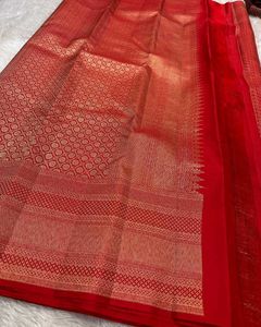 Beautiful Red Silk Saree