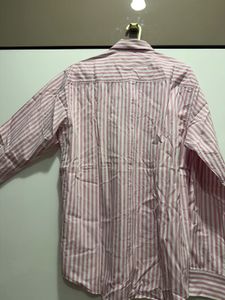 Classic Pink Striped Button-Up Shirt