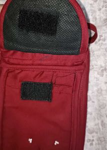 Maroon Embroidered Clutch Bag