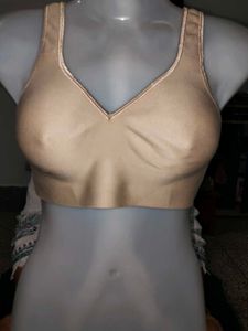 Imported Nude Beige Seamless Padded Sports Bra