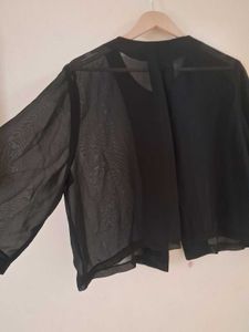 Chic Black Sheer Blouse