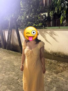 Elegant Yellow Maxi Dress