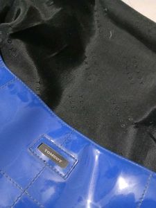 Authentic Tomboy  Blue HandBag Patent leather 100%
