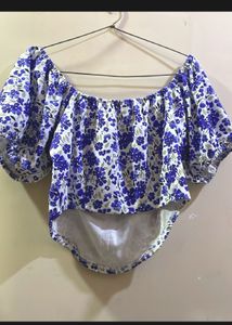 Floral Print Crop Top