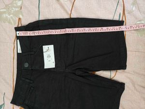 Black Denim Shorts