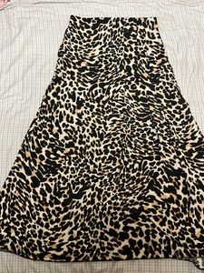 Animal Print Midi Skirt