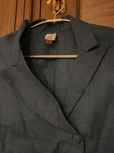 Chic Teal Blue Blazer