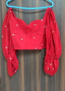 Off Shoulder Crop Top