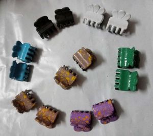 Vibrant Mini Claw Clips Set
