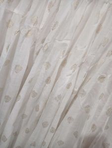 Elegant White Ethnic Skirt