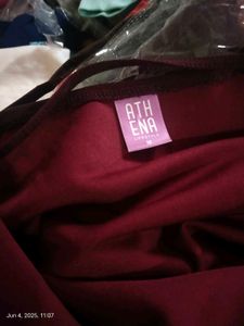 Burgundy Sleeveless Jumpsuit