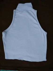 Lavender Mock Neck Crop Top