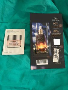 Clinique Moisture Surge& Estee Lauder serum sample
