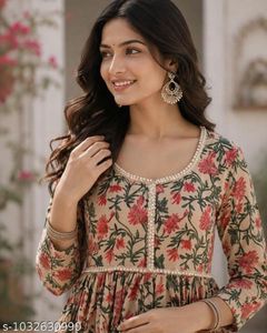 Beautiful Floral Print Kurta with Palazzo