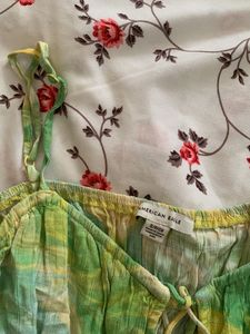 Boho Tie-Front Ruffle Top