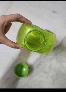 🆕 Green Water Bottle with Yellow Mug