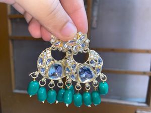 Olive Green Colour Choker Set