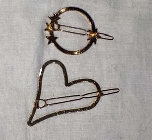 Heart &amp; Star Hair Clip