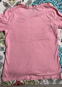 Benetton Pink Rainbow T-Shirt