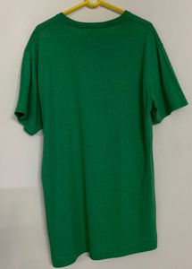 Imported Unisex Green Graphic Long T-shirt