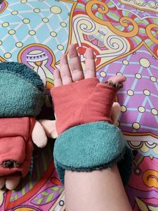 Cute Doll Plush Gloves